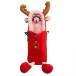 Christmas Deer Thermos Plush Cup Cover Cute Slung Water Cup Plush Cover for sale