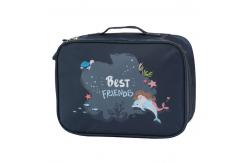 China Adjustable Dividers Cosmetic Train Case With Mirror supplier