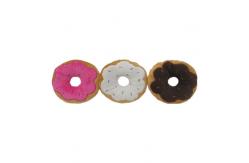 China 16cm 6.3in Dog Donut Chew Pet Plush Toys Sound Fouction supplier