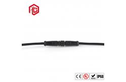 China Black White LED Light 2 PIN 3 PIN Watertight Power Connector supplier