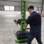 1.2m Height Semi Electric Pallet Stacker 500kg Self Loading Electric Stacker