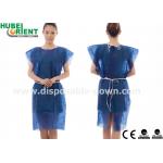 ISO9001 Single Use No Sleeve Medical Patient Gown For Operation Room for sale
