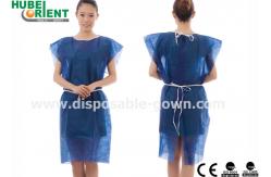 China ISO9001 Single Use No Sleeve Medical Patient Gown For Operation Room supplier