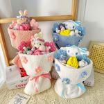 DIY Plush Doll Small Fragrance Style Bouquet Doll Cartoon Cute Cinnamon Dog Birthday Gift Accessories Handbag for sale