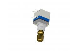 China 9mm Sealed Absolute Rotary Shaft Encoder Metal Shaft With Push Switch supplier