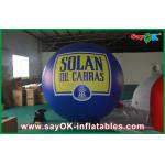 Outdoor 2.5M Inflatable Helium Balloon Blue Zeppelin PVC Pageant Event for sale
