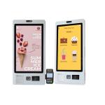 Window Interactive Touch Screen Kiosk Payment Checkout Touch Screen Ordering System
