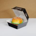 Burger Box Customization Disposable Fast Food Waiver Packaging Paper Box for sale