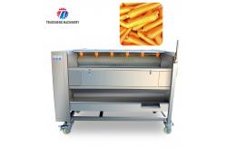 China Brush roller peeling cleaning machine horseshoe cleaning machine potato cleaning peeling machine supplier