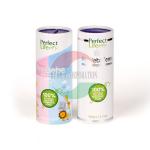 FDA Ceritfied Shaked Eco-friendly Food Powder Paper Can Container With Aluminum Foil for sale