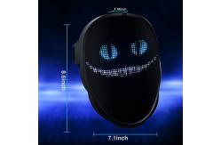China Halloween Party Smart LED Face Mask APP Controlled Bluetooth Face Changing supplier