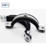Rubber Hose Clips Mental Pipe Clamp with Rubber Insulated Cable Clamp for sale