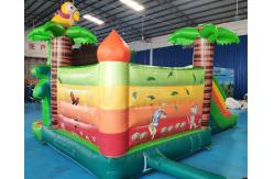 China Commercial Bouncy Castle Inflatable Water Slide With Pool supplier