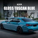 K019 Gloss Tuscan Blue TPU Color Car Paint Protective Film Glossy Vinyl Wrap for sale
