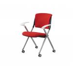 Fixed Foldable Office Chairs PP Plastic For School / Office Training Room for sale
