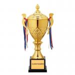 Customized Metal Trophy Cup 32cm Hight Tear Resistant for sale