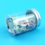 Peanut 170 Ml Plastic Screw Jars With Aluminum Sliver Cap