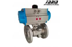 China Easy-To-Maintain Pneumatic Two-Piece Flanged Ball Valve supplier