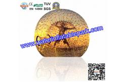 China TPU Glass Inflatable Zorb Ball 3m x 2m , Inflatable Human Hamster Ball supplier