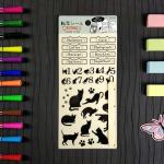 DIY Decoration Transfer Decal Stickers CMYK Colour Pressure Sensitive Sticker for sale