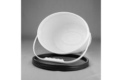 China 5kg Special Shaped Paint Plastic Bucket With Lid And Handle supplier