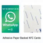 Tap-to-WhatsApp Magic | Adhesive NFC Stickers | Gradient Branding & Industrial Adhesion for sale
