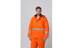 China EN342 Fire Resistant Winter Jacket , 1% Carbon Fiber Cold Weather Workwear supplier