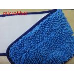 Textiles Microfiber Wet Mop Pads Blue Twisting Fabric 13*47cm High Aborbent for sale