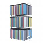 White 3 Tiers Fabric Sample Display Rack Fabric Store Display Stand for sale