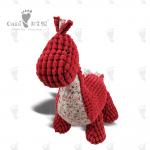 46cm Stuffed Cartoon Characters ODM Soft Anime Red Dinosaur Toy