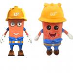 ISO9001 Polypropylene Cotton Filled Plush Mascot Toy