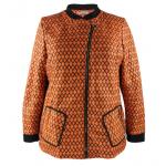 Brown Color Custom Womens Pu Biker Jacket With Slant Zipper For Winter for sale