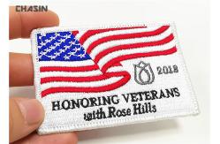 China American Flag Military Style Patches Embroidered For Army Uniform 5cmX8cm supplier