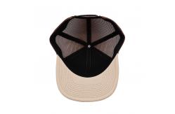 China Customized High Grade Mesh Trucker Cap Leather Patch Baseball Cap supplier