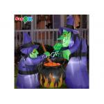 ​4x6ft Led Lighting Inflatable Halloween Witch With Cauldron