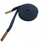 Custom 100% Polyester 1cm Flat Hoodie String With Aglet Metal Tips