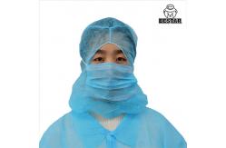 China Nonwoven Disposable Balaclava Hood Catering Hats With Mask supplier