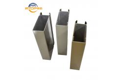 China Silver Sandblasted Surface Treatment Window Aluminum Profiles 6063 Alloy supplier