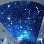 Flexible Width 1.8m-3.2m Stretch Ceiling Film For Shopping Mall Advertising for sale