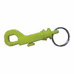 Personalized Plastic Key Holder Key Clip 2-5/8 In Bolt Snap Split Key Ring Yellow Color for sale
