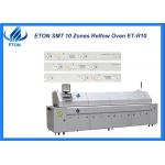 10 heating zones Lead-free solder  50-700mm  PCB width Reflow oven machine for sale