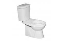 China White Washdown Close Coupled Two Piece Toilets WC S Trap Dual Flush supplier