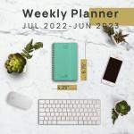 Custom 4.25X6.75inch Mini Weekly Planner 2023 2023 Green PU Cover