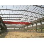 Galvanized Steel Frame Prefab Building , Prefabricated Metal Workshop Buildings for sale
