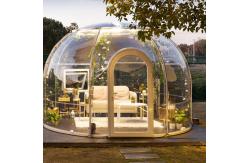 China PC Clear Transparent Dome Tents Sunshade Dome Tents With LED Light supplier
