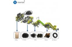 China OEM Tire Rubber Recycling Machine Shredder Production Line For Mulch supplier