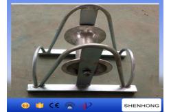 China 12KN Rated Load 150mm Cable Pulling Pulley , Aluminum Wheel Cable Roller Guide supplier