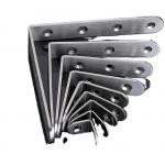 OEM Customized L Shaped Fixing Bracket Furniture 90 Degree Wall Mount Angle Bracket Glass Pane Fixing for sale