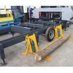 Portable Sawmill with Trailer, Wood Band Saw Mill with Mobile trailer