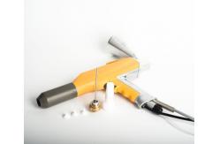 China 100KV Electrostatic Powder Coating Gun 150mm*90mm Cup Capacity 5m Cable Length supplier